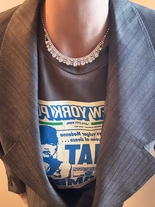 Vintage taşlı kolye