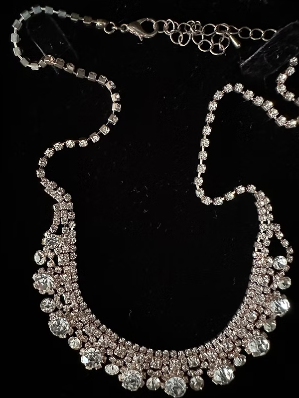 Vintage taşlı kolye