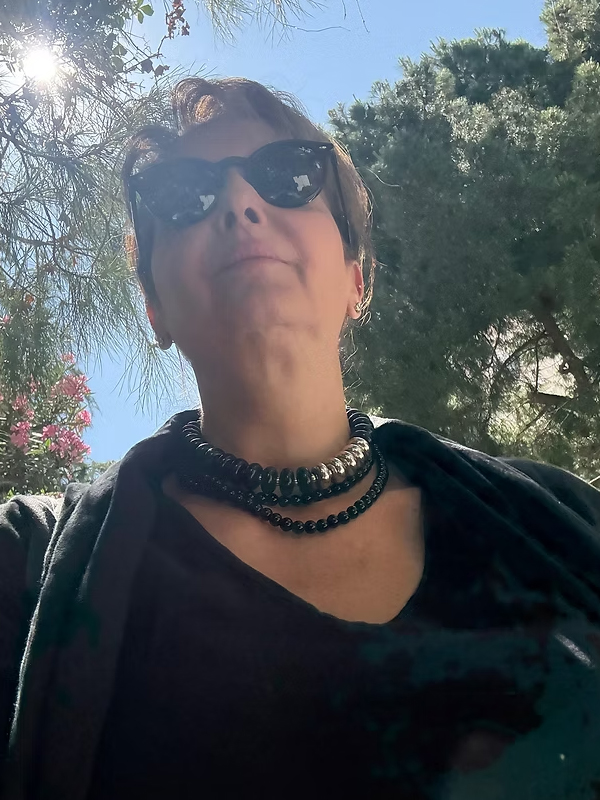 Siyah &Gümüş Kolye