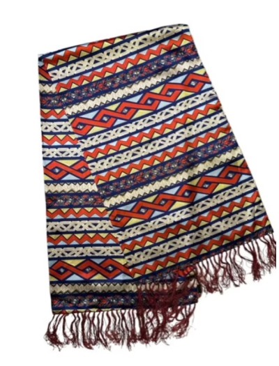 Vintage Etnik Desenli Şal / Fular