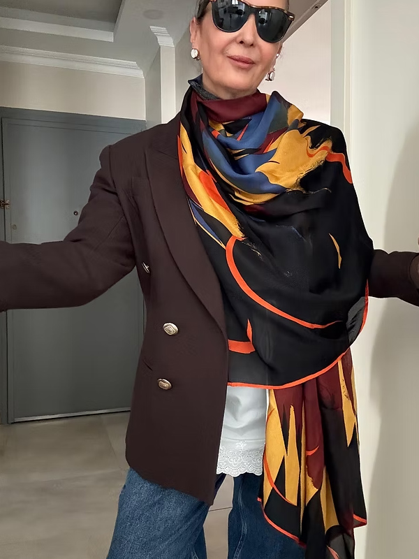 Vintage Made in England Şal