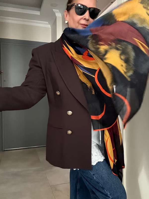 Vintage Made in England Şal