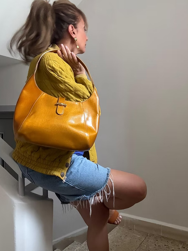 Longchamp - Roseau Verni Çanta