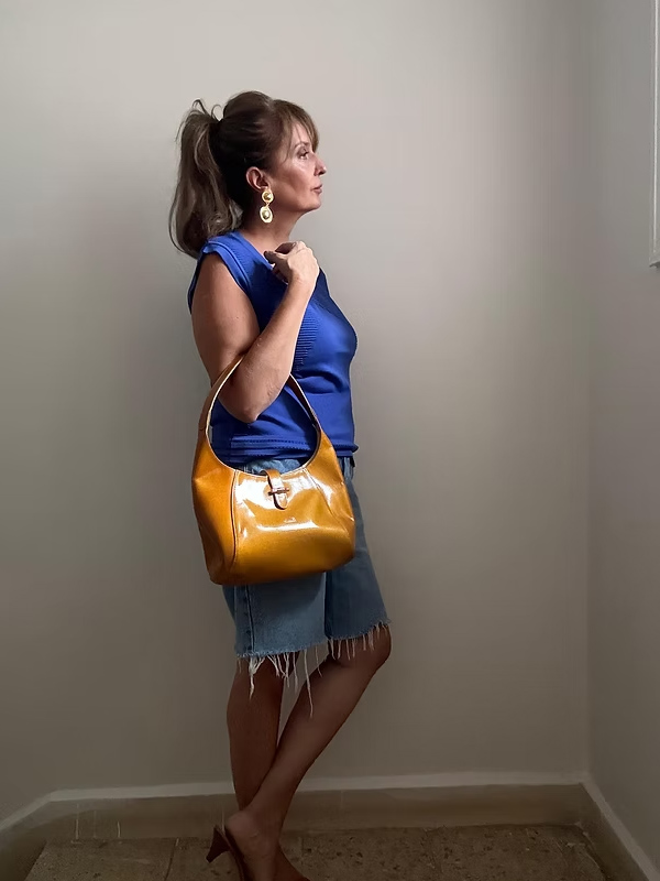 Longchamp - Roseau Verni Çanta