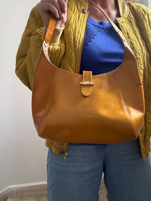 Longchamp - Roseau Verni Çanta