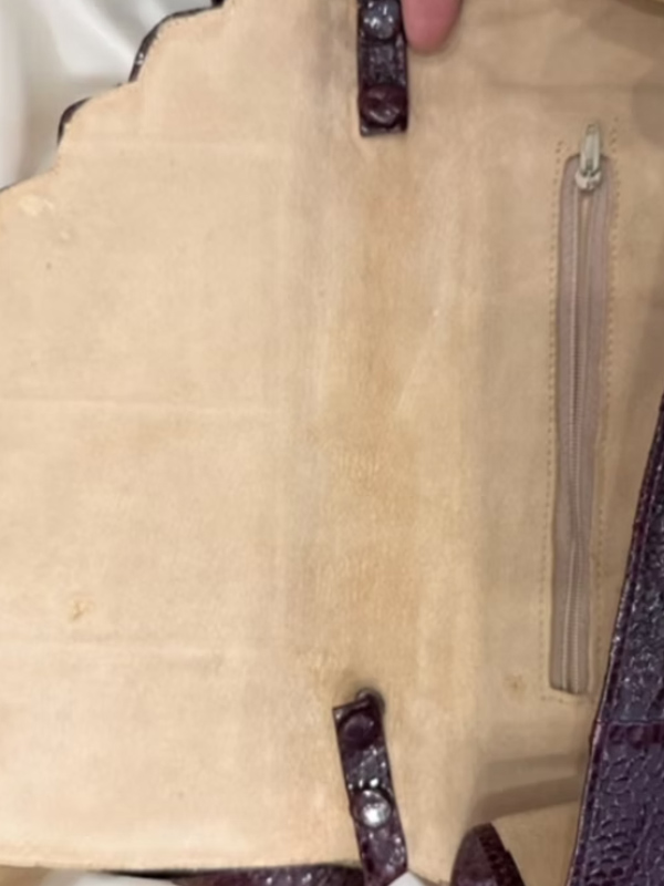 Vintage Bordo Yılan Derisi Çanta