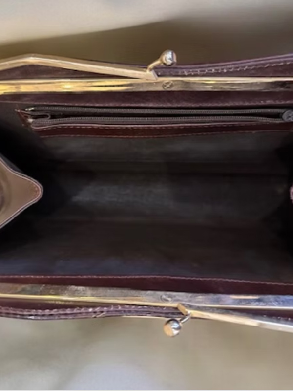 Vintage 80'ler yılan derisi karışık çanta