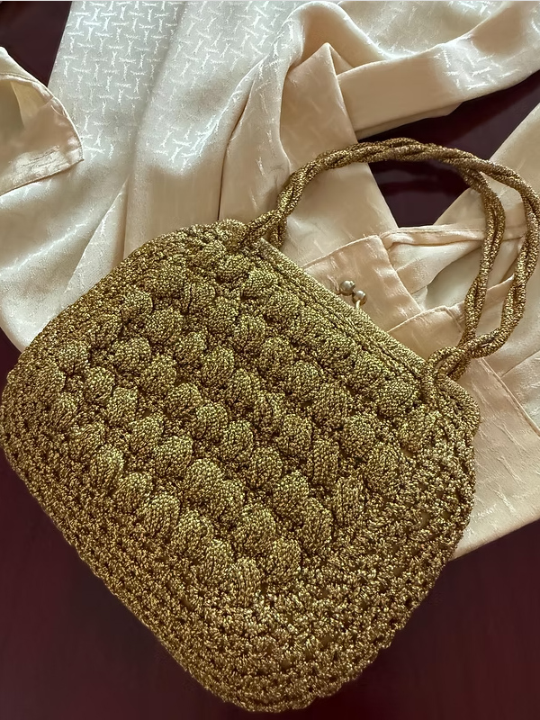 Vintage 60'lar sırma işi abiye çanta