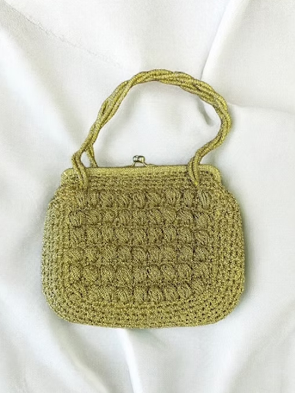 Vintage 60'lar sırma işi abiye çanta