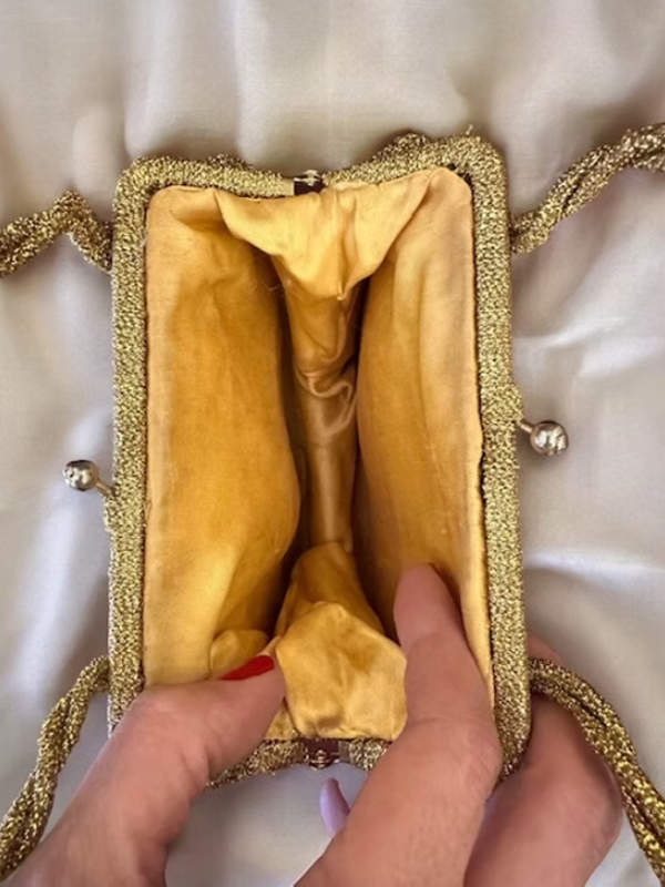 Vintage 60'lar sırma işi abiye çanta