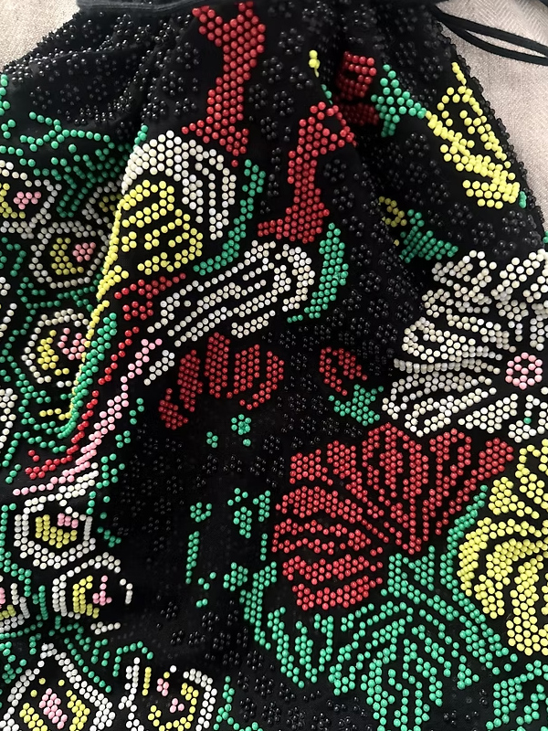 Vintage 70s full boncuk çanta