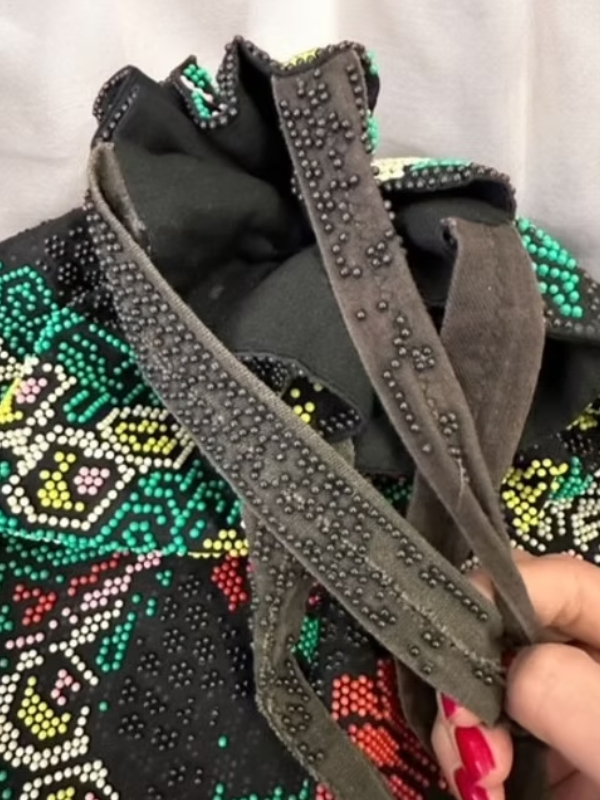 Vintage 70s full boncuk çanta