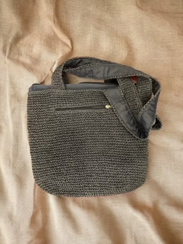 Vintage Çiçekli Hasır Çanta