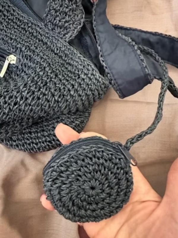 Vintage Çiçekli Hasır Çanta