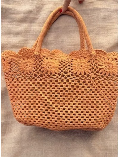 Vintage delikli 100% Hand Made Çanta