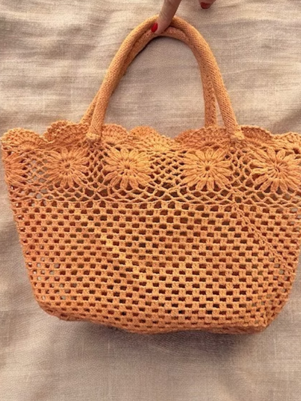 Vintage delikli 100% Hand Made Çanta