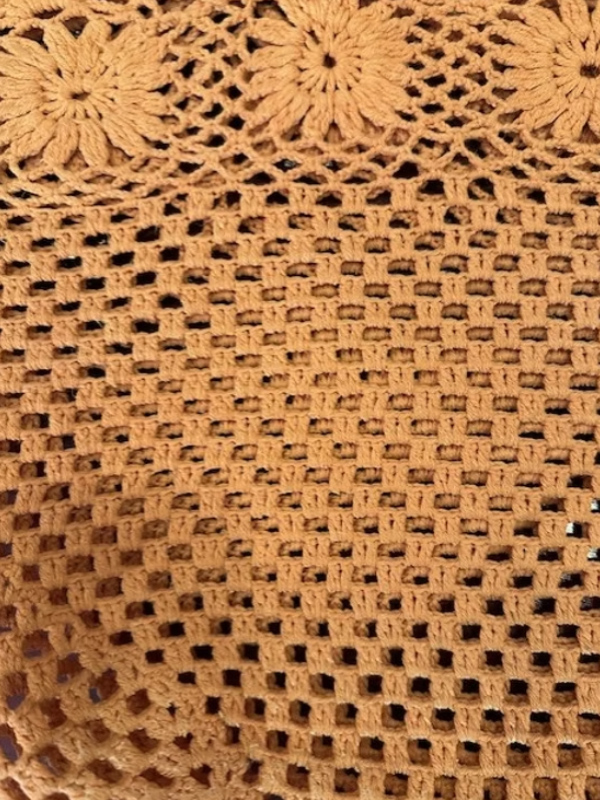 Vintage delikli 100% Hand Made Çanta