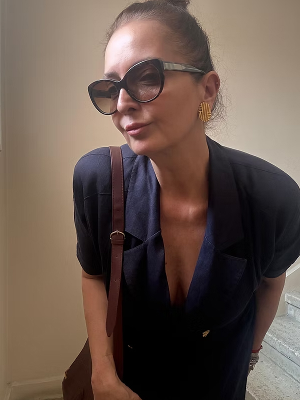 Vintage 80s Gold Klipsli Küpe