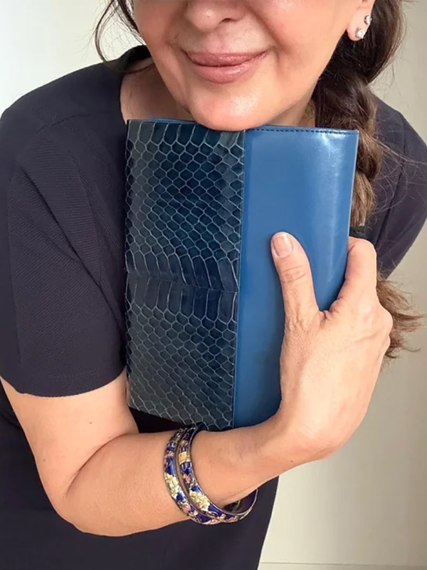 Vintage 80'ler  yılan derili çanta