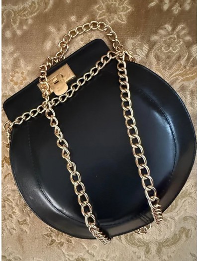 Vintage 80sHakiki Deri Mini Çanta