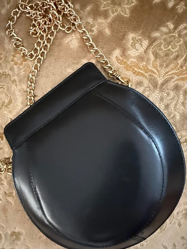 Vintage 80sHakiki Deri Mini Çanta