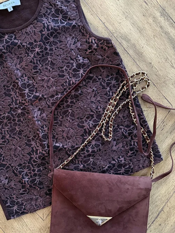 Goya  Vintage Süet Çanta