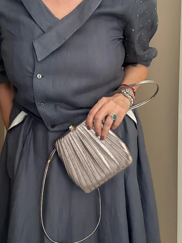 Vintage Bronz Mini Çanta